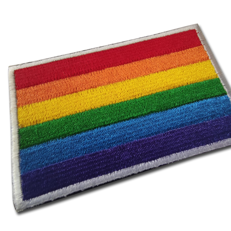 Rainbow Pride Flag Woven Patch 2
