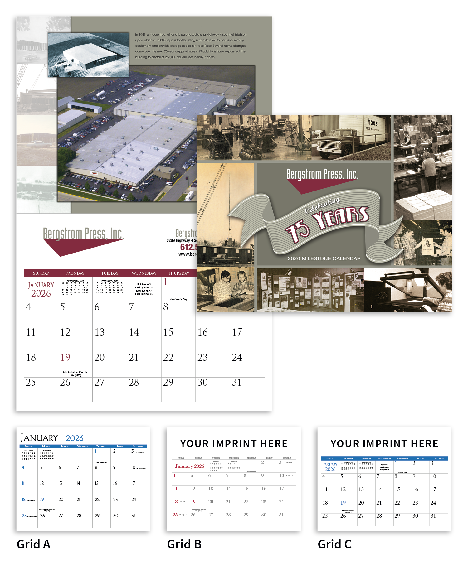 Triumph® Calendars Small Quantity Custom - Stapled Calendar 46