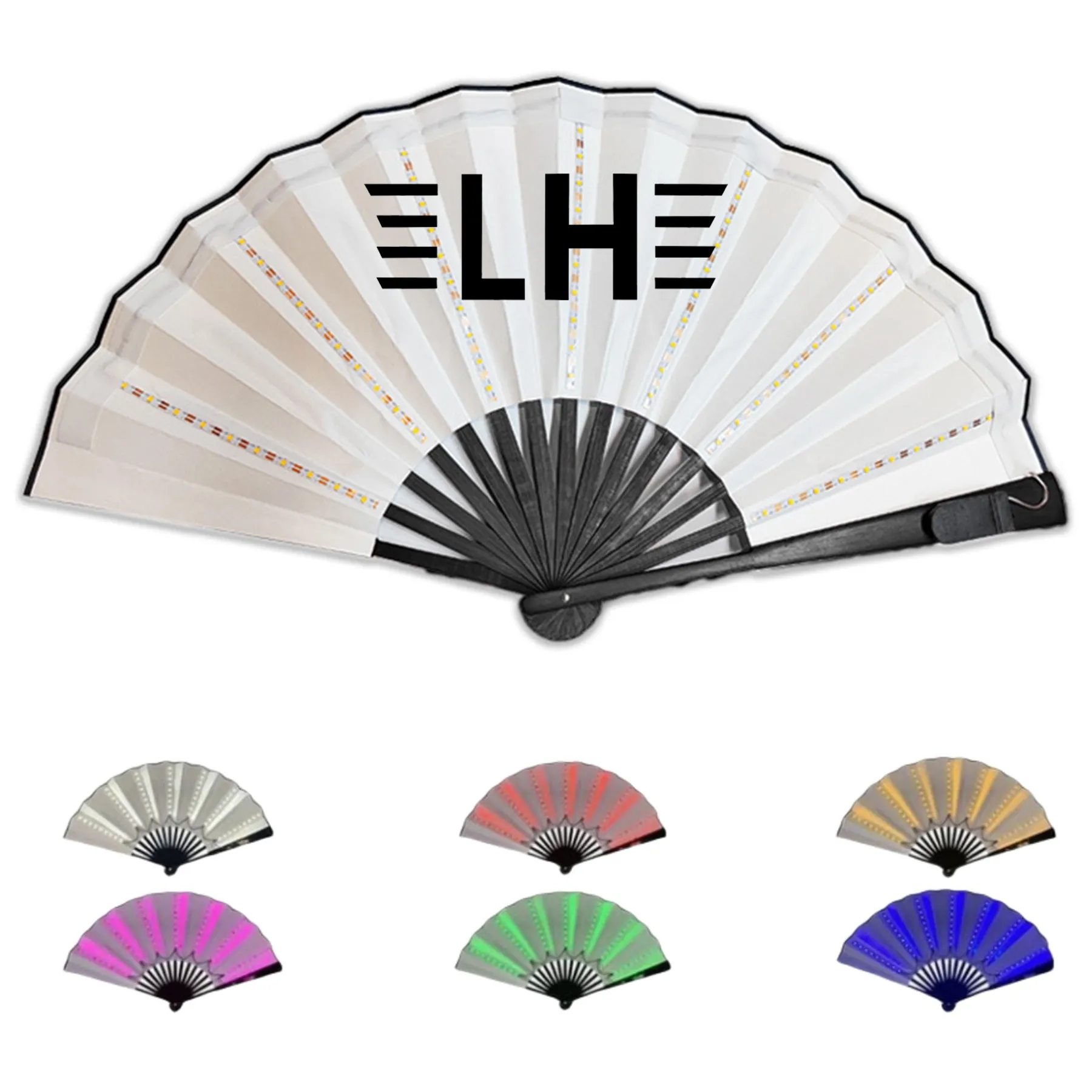 LED Luminous Folding Fan 4