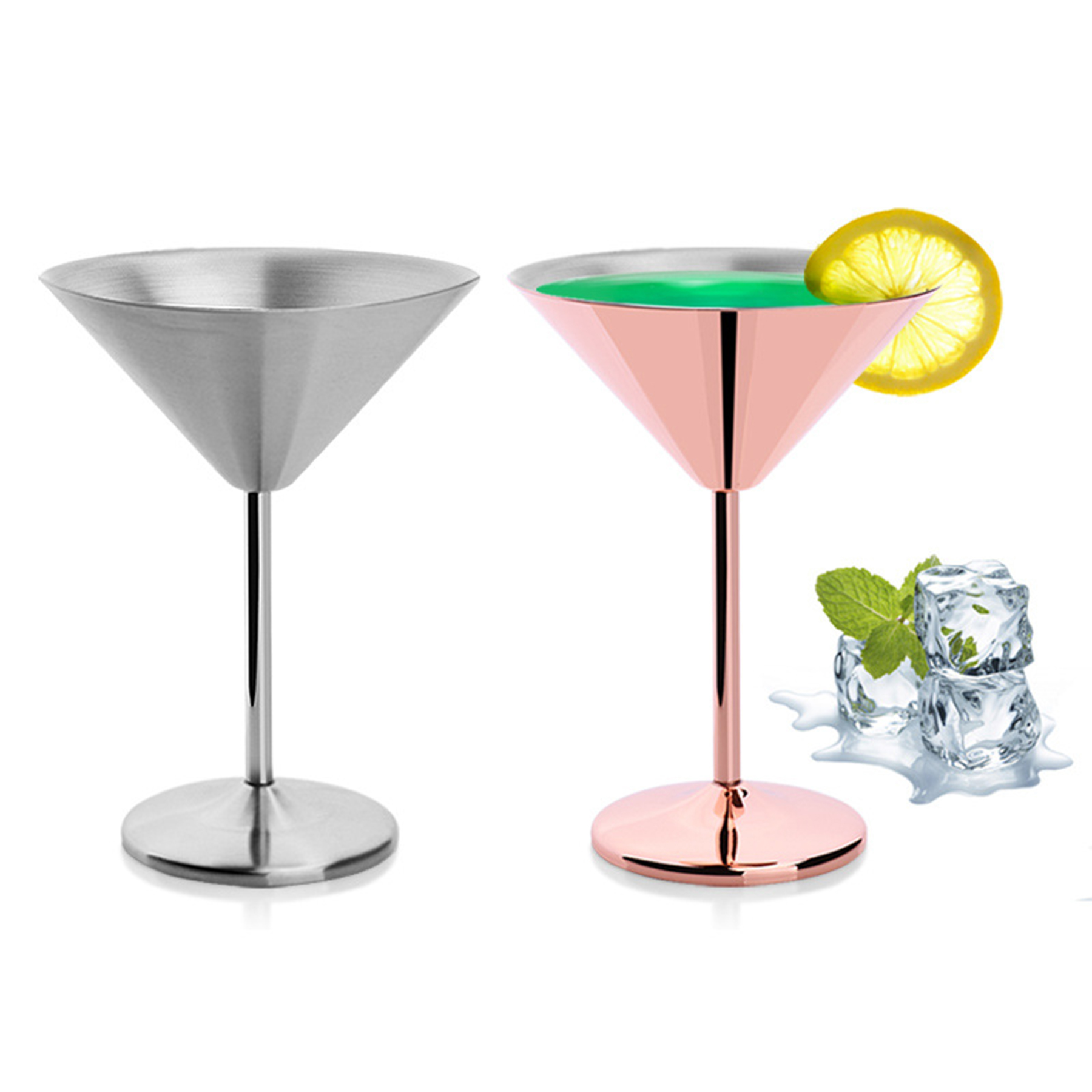Stainless Steel Wine Martini Glass 2