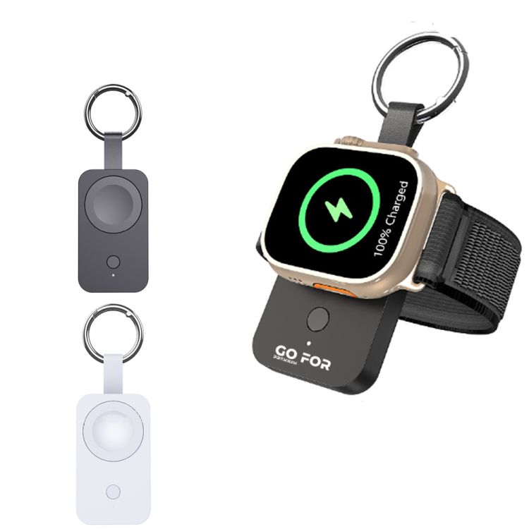 Portable Watch Wireless Charging Power Bank with Keychain 2