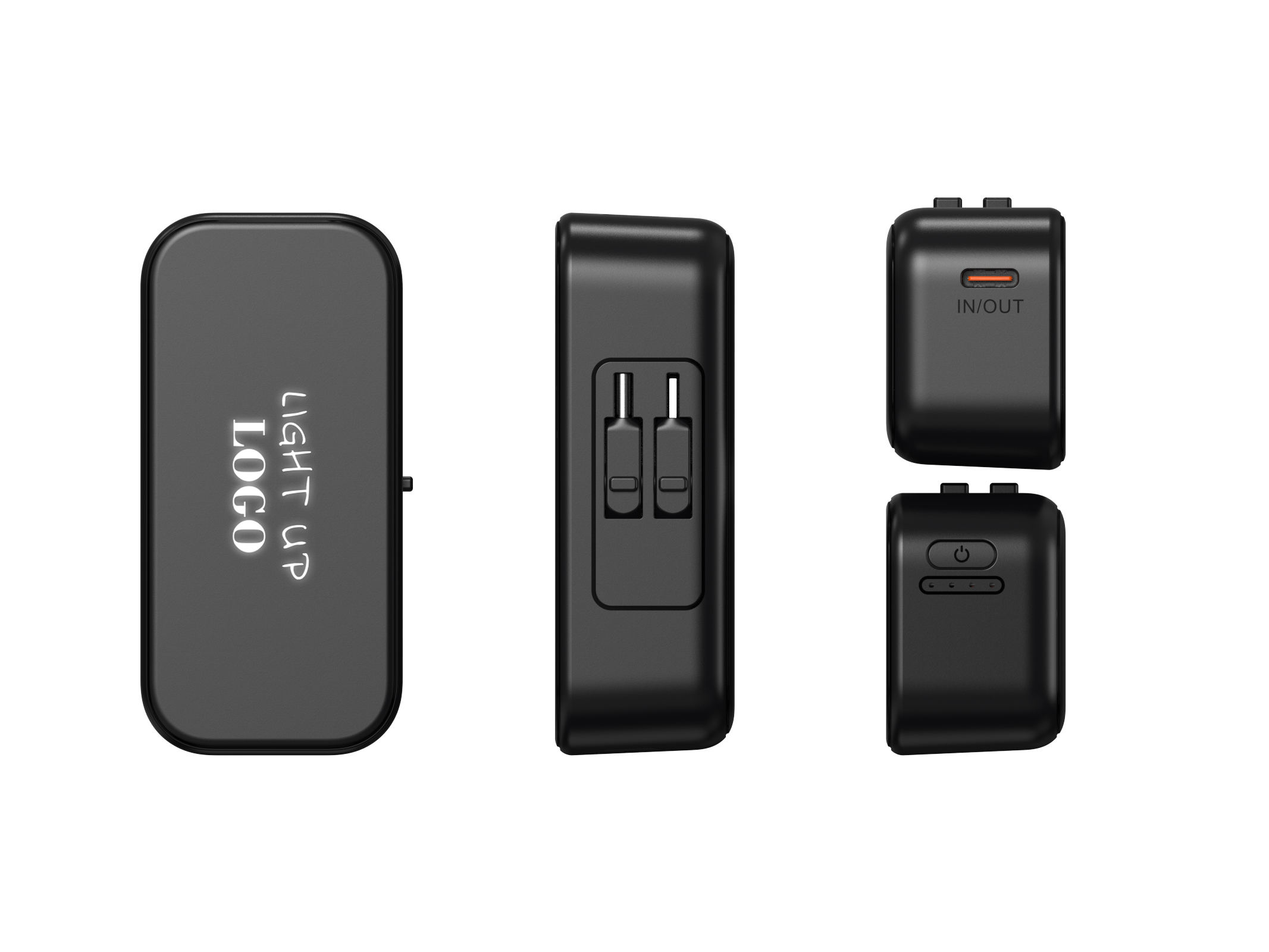 4,500 mAh Light Up Logo Power Bank 4