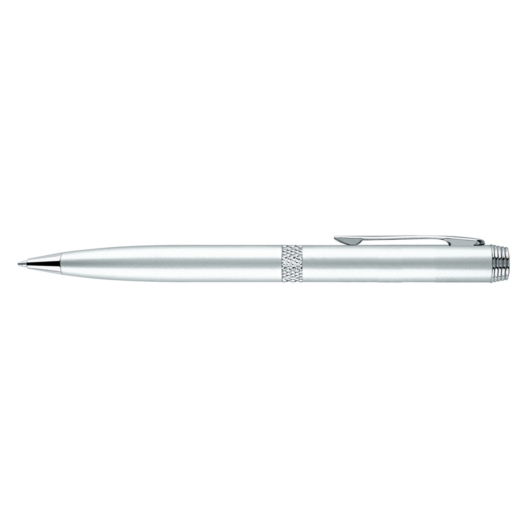 Apolo-II Satin Chrome Metal Pen, Ballpoint pen 4