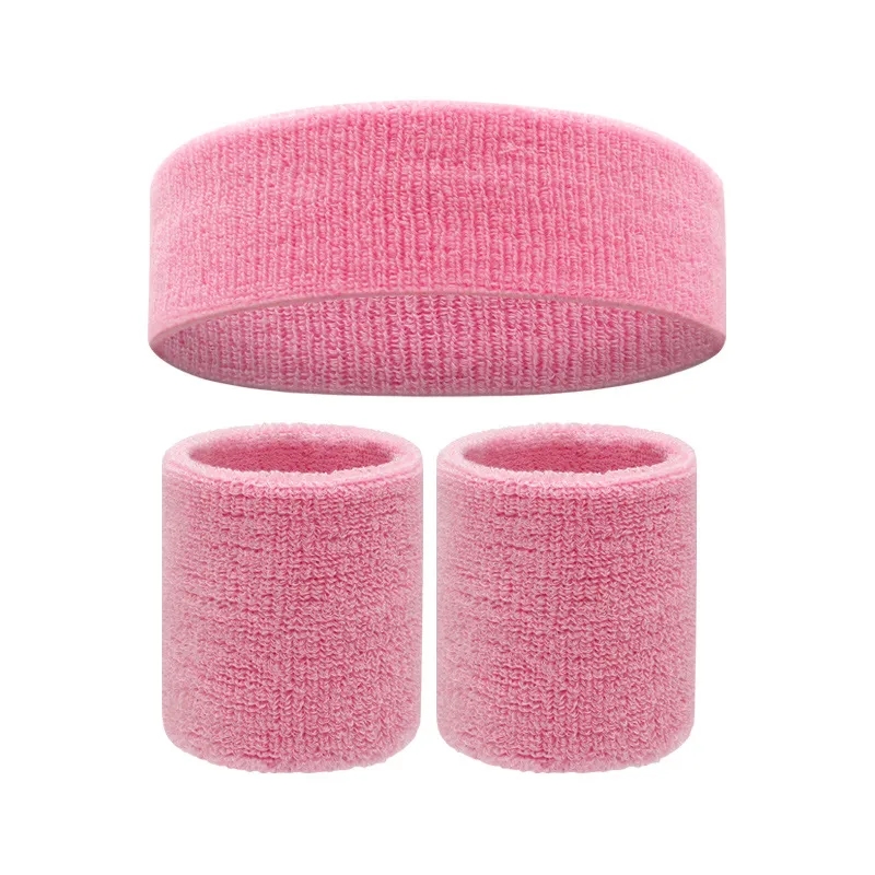 Sweatband Sports Headband Wristband Set 13