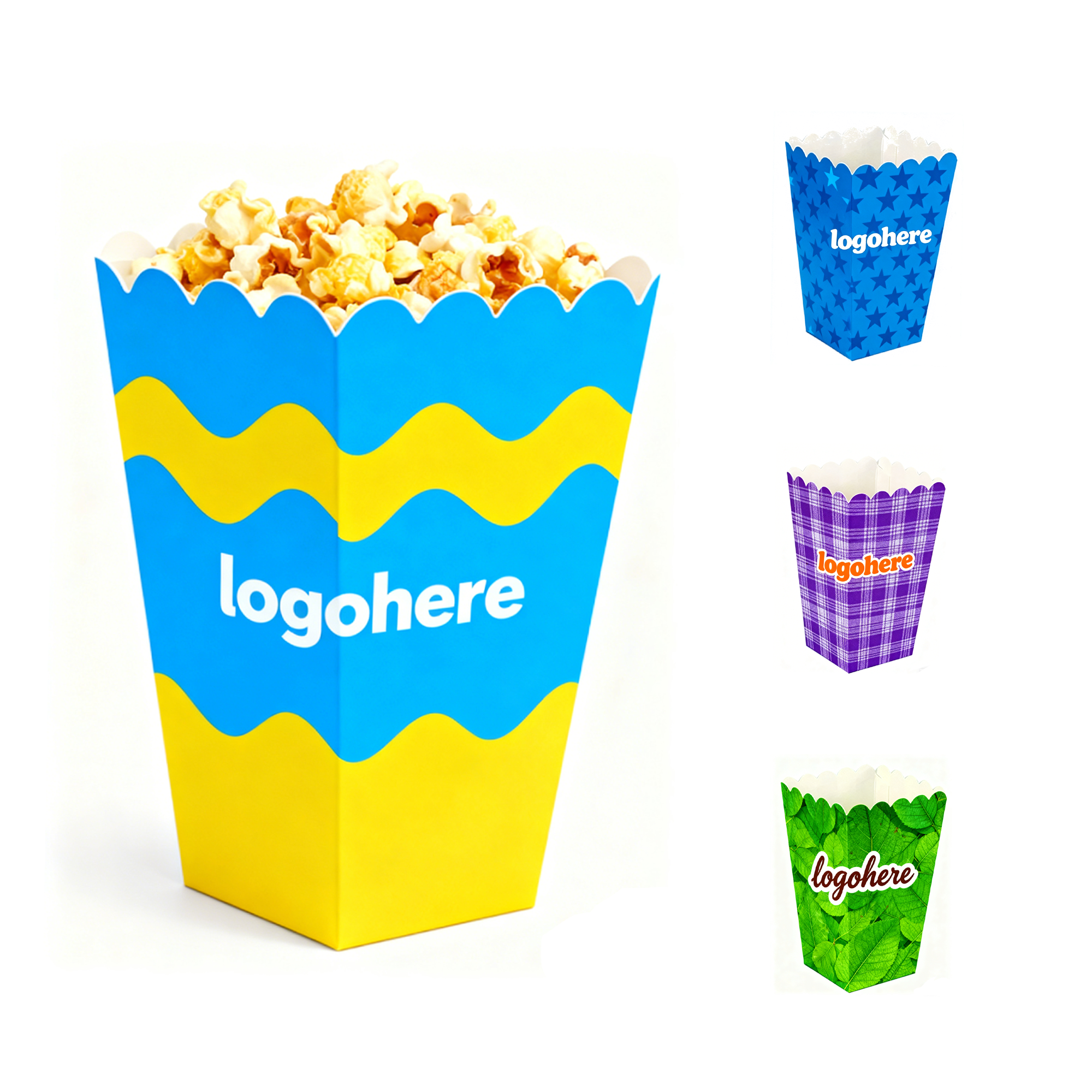 MOQ 200 Custom Printed Popcorn Box 4