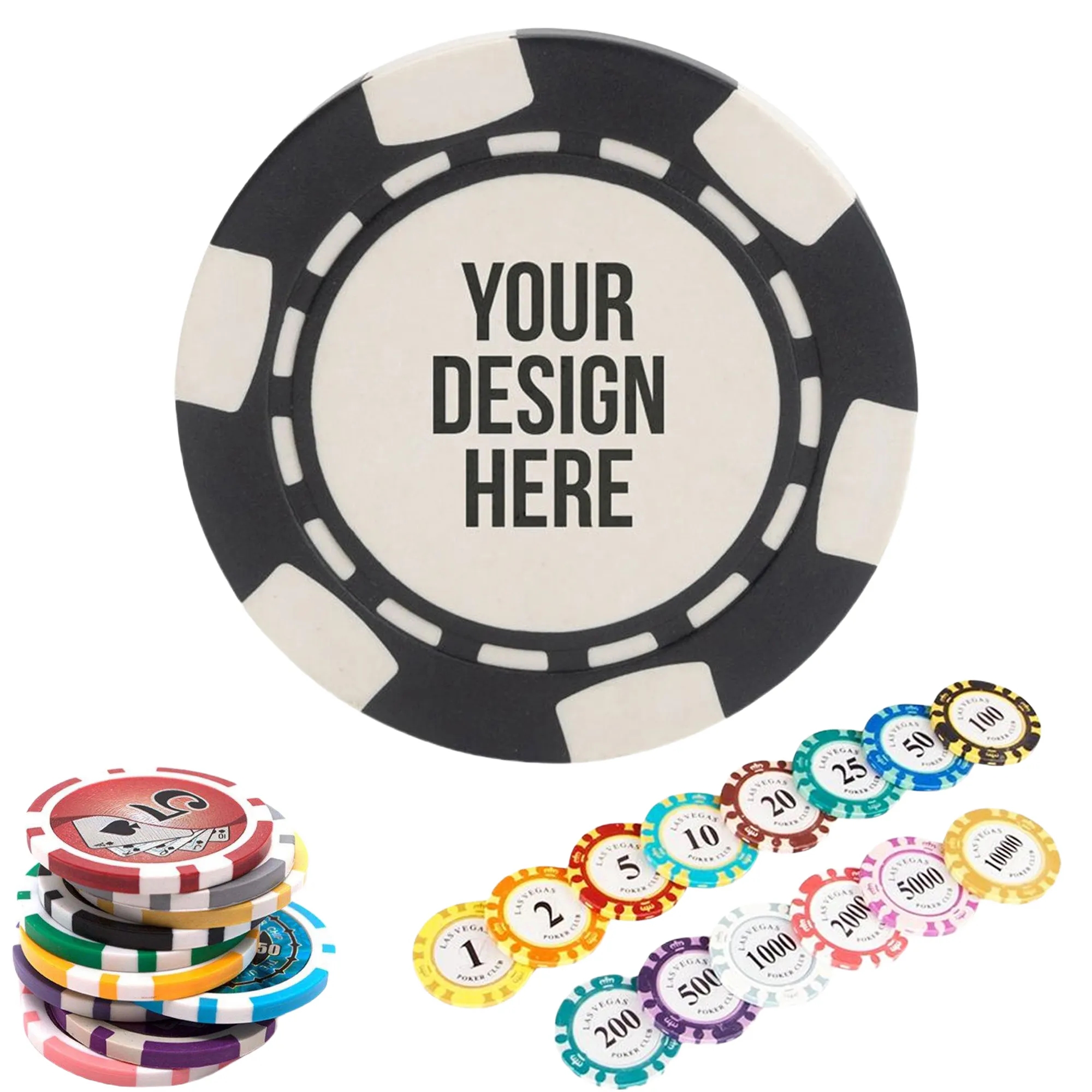 Casino Personal Logo Plastic Poker Chips Sets 2