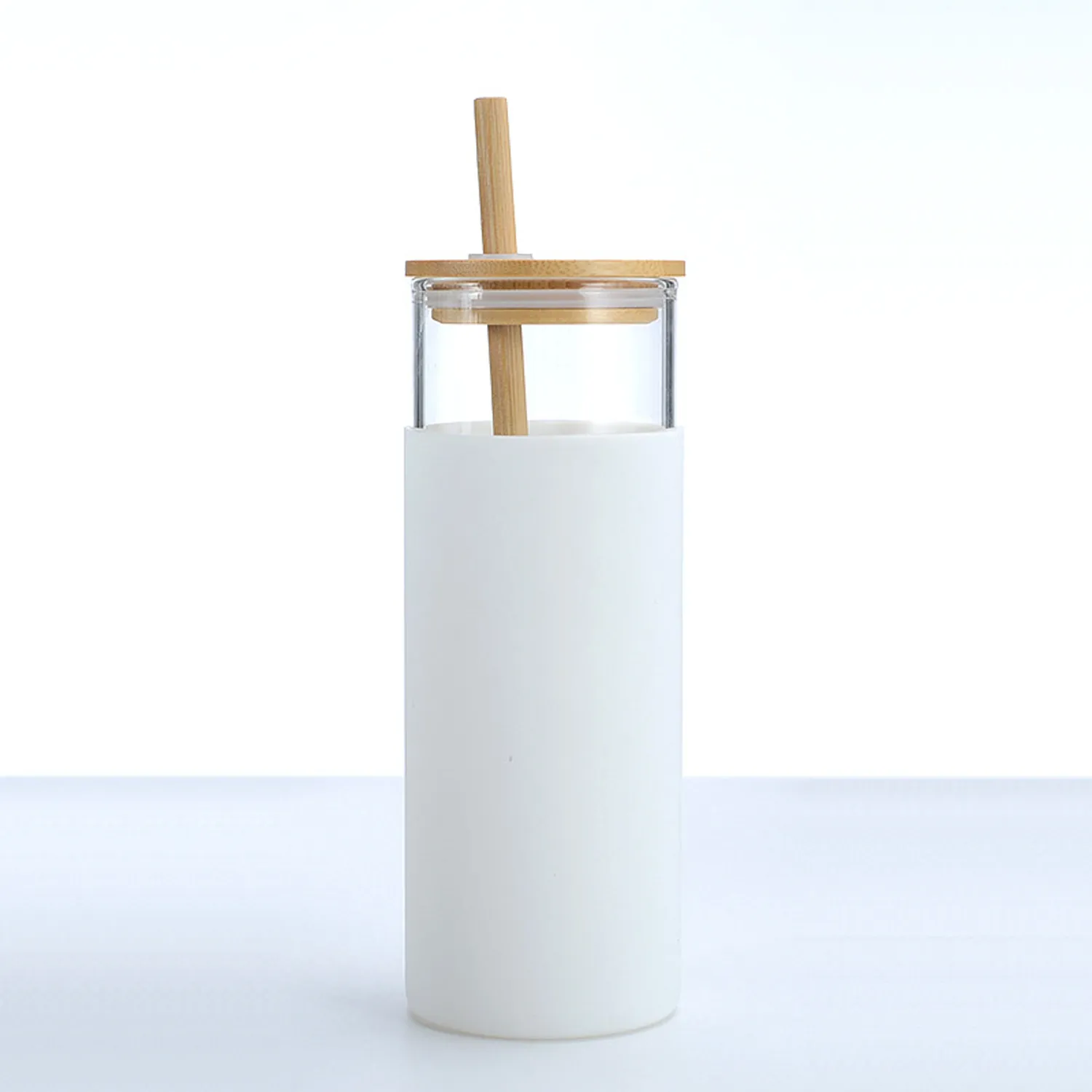 20OZ Tumbler Glass Water Bottle with Straw 4