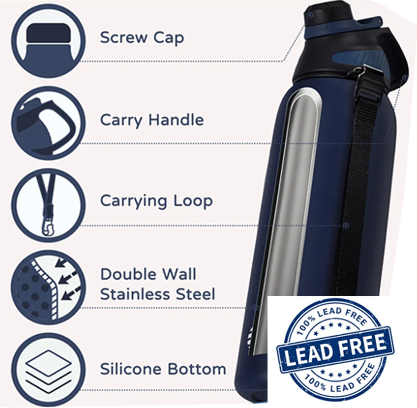 INSULATED SPORTS WATER BOTTLE - 34 OZ. 2