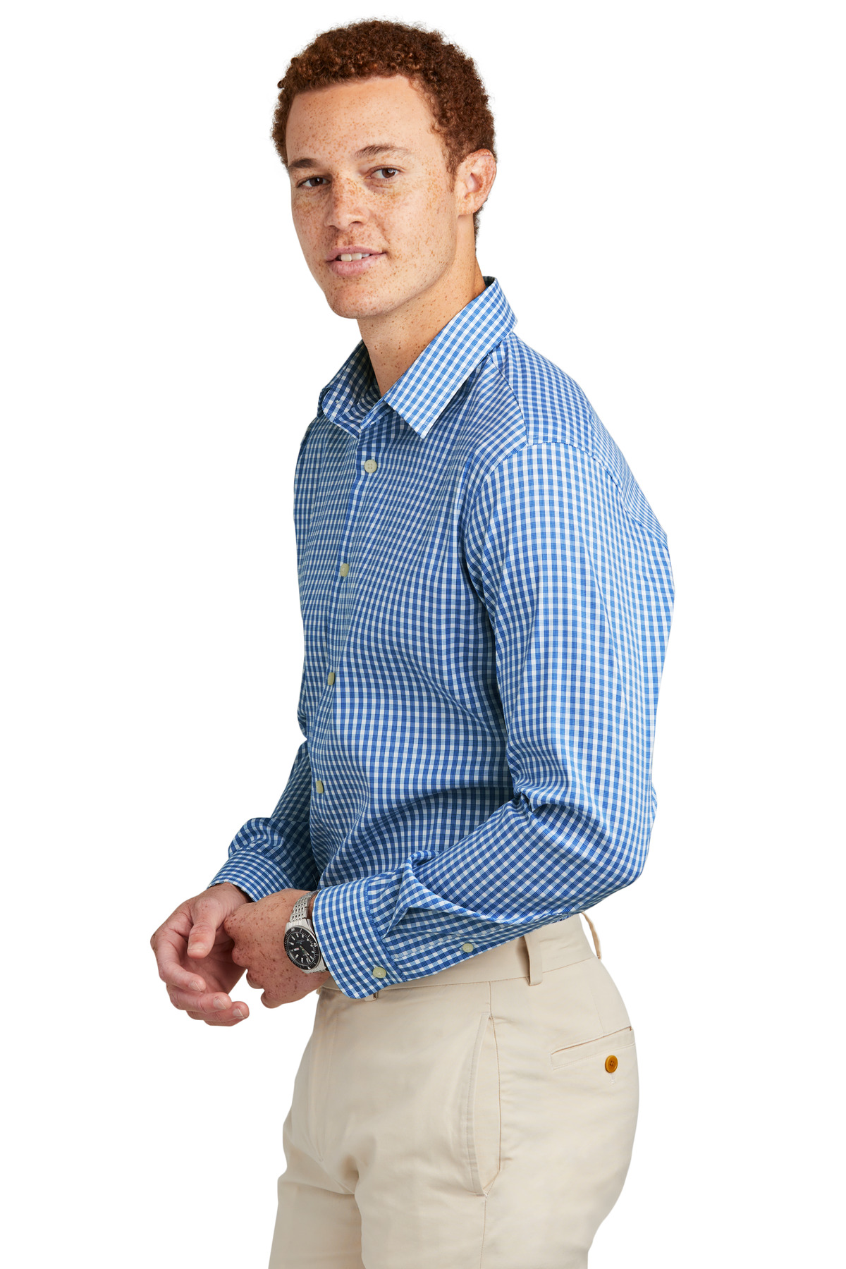 Brooks Brothers Tech Stretch Patterned Shirt BB18006 43