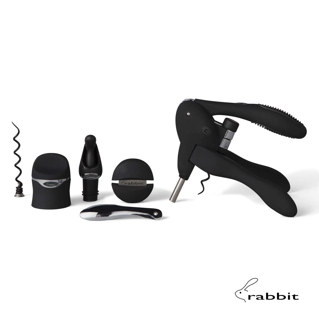 rabbit® 6-PC Wine Tool Kit - Black 2