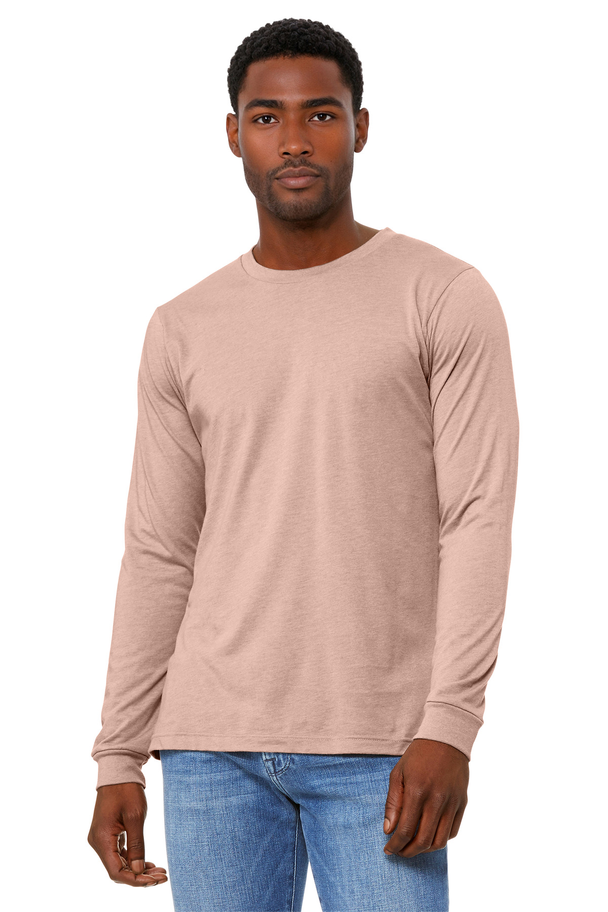 BELLA+CANVAS Unisex Heather CVC Long Sleeve Tee BC3501CVC 205
