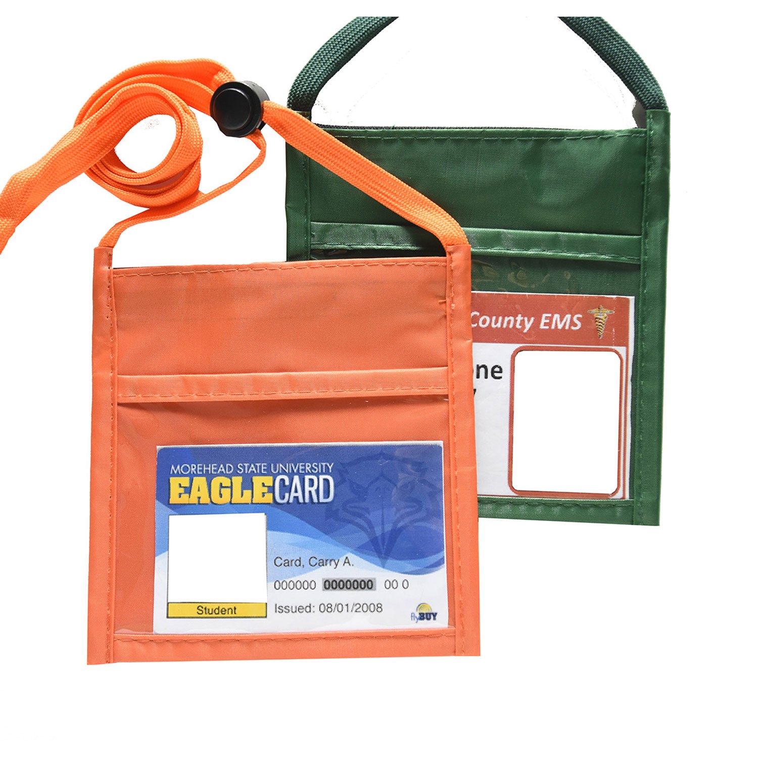 NYLON SMALL FRONT WINDOW NECK WALLET 1