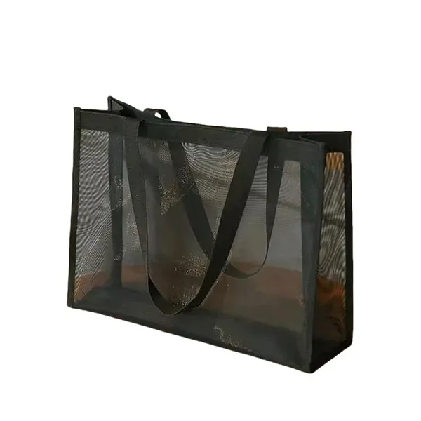 Small Mesh Beach Bag - Lightweight Carryall Tote 8