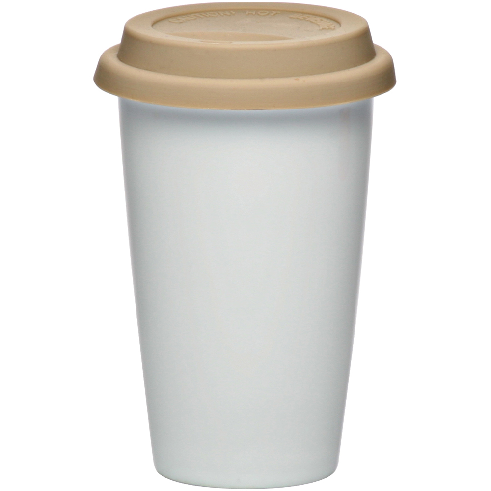 11 oz. Double Wall Ceramic Tumblers with Lid 6