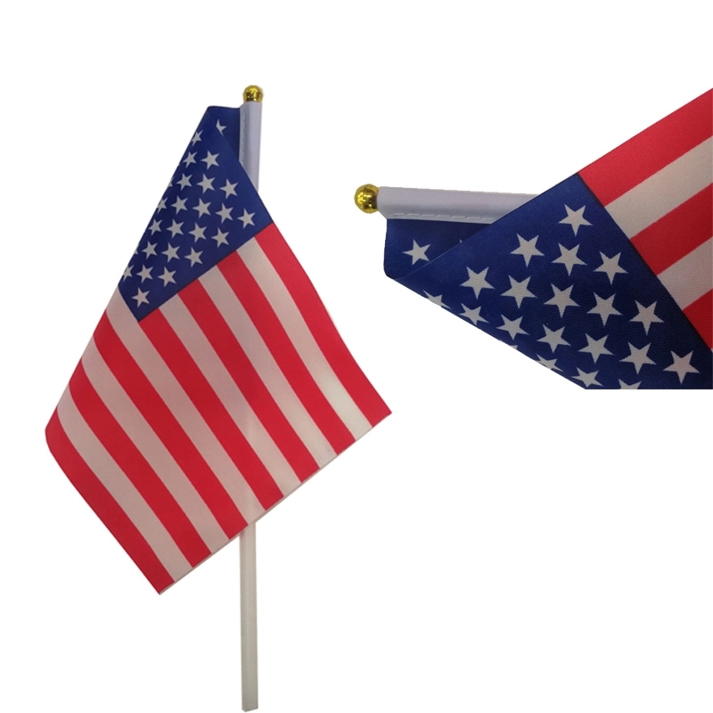 Handheld Waving USA Flag 4