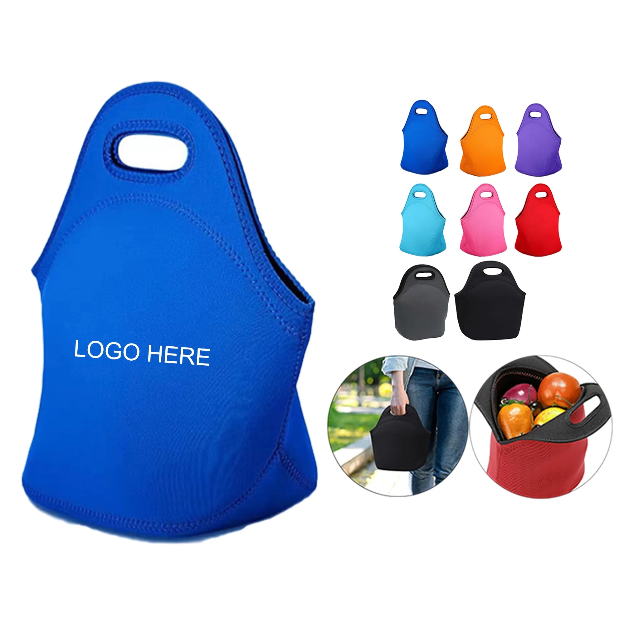 Neoprene Lunch Bag Insulated Portable 2