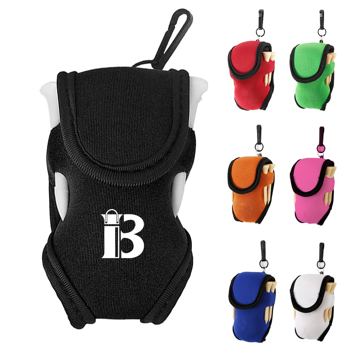 Neoprene Golf Ball Waist Bag With Hook 8
