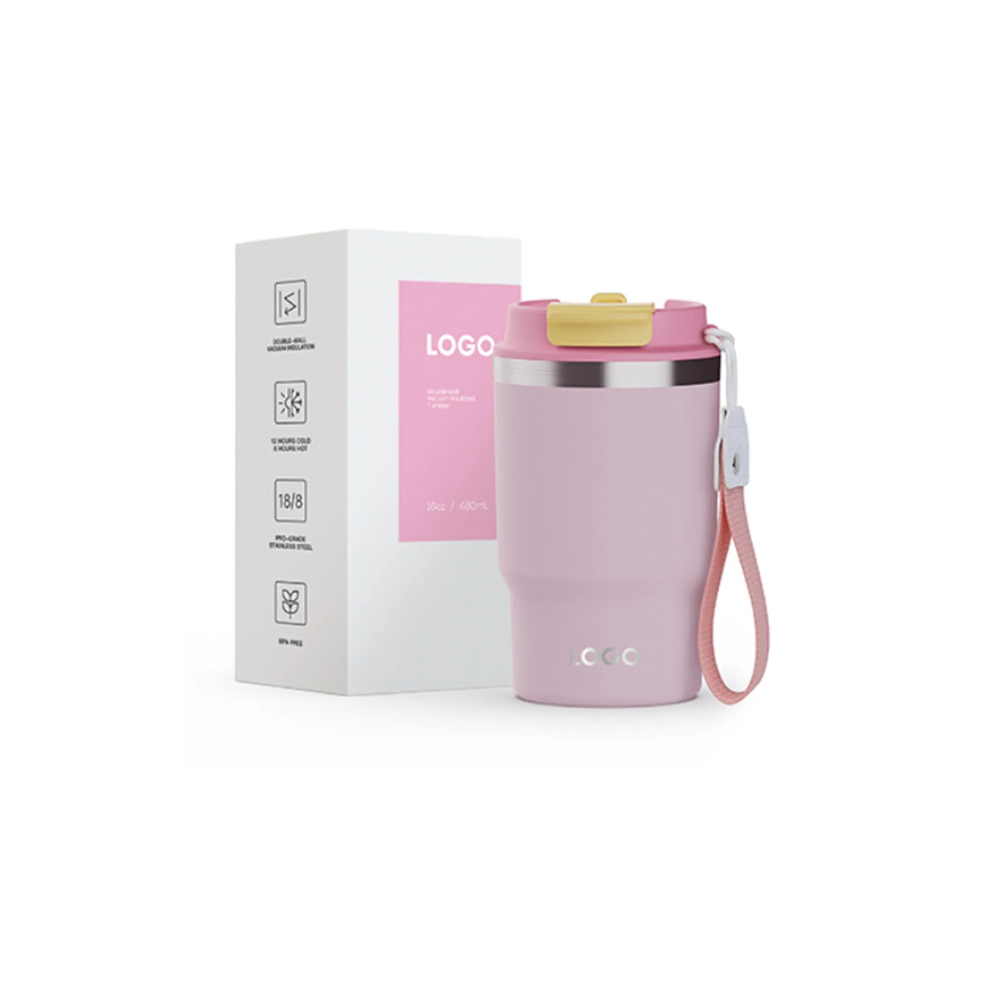 16 oz Stainless Steel Vacuum Coffee Mug 7