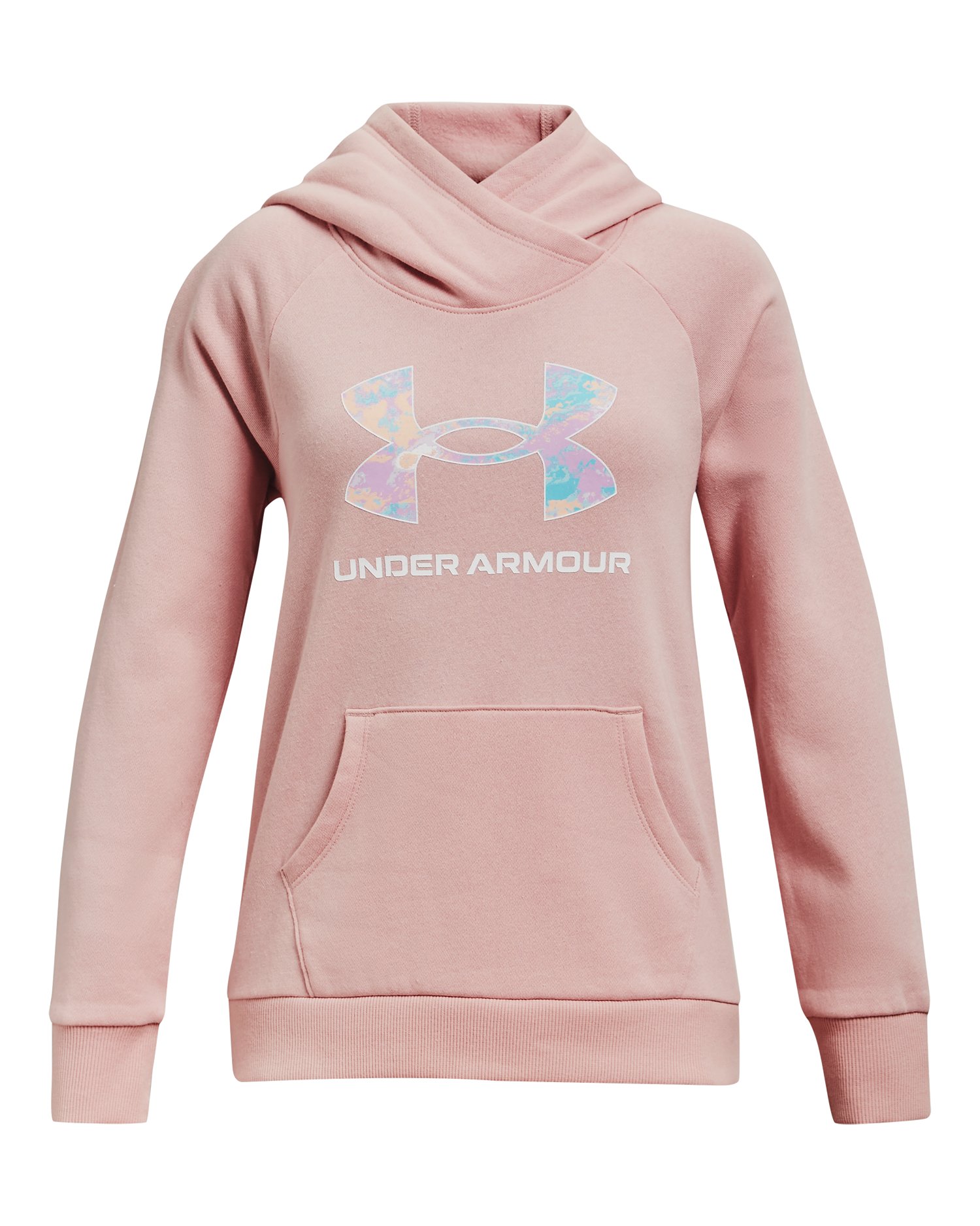 UA Rival Fleece Core Logo Girls' Hoodie 4