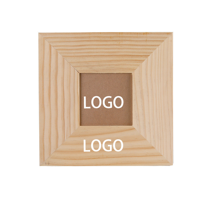 Personalized Wooden Photo Frame - 3x3 Inch Engraved Keepsake for Couples 1