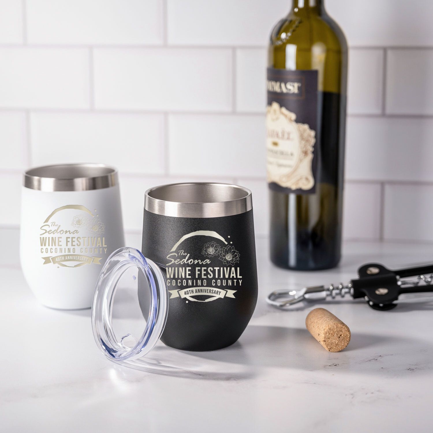 CRUISE STAINLESS STEEL WINE TUMBLER 12 OZ