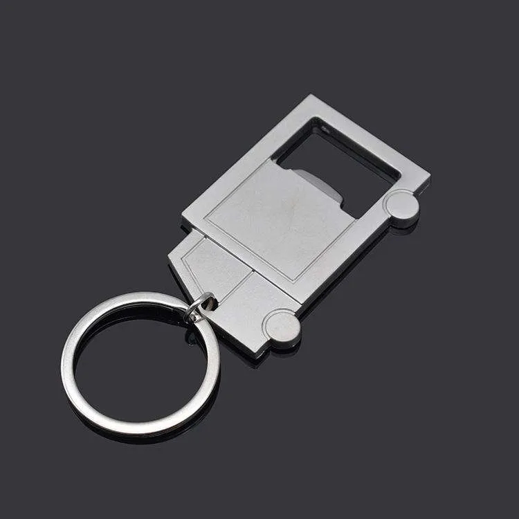 Truck Keyring Metal Bottle Opener Keychain 3