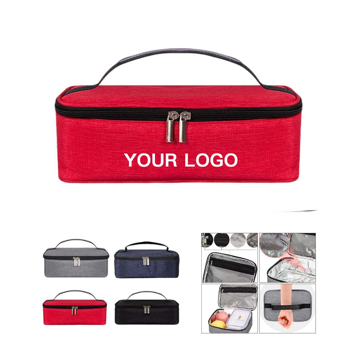Durable Lunch Bag with Waterproof Interior 6