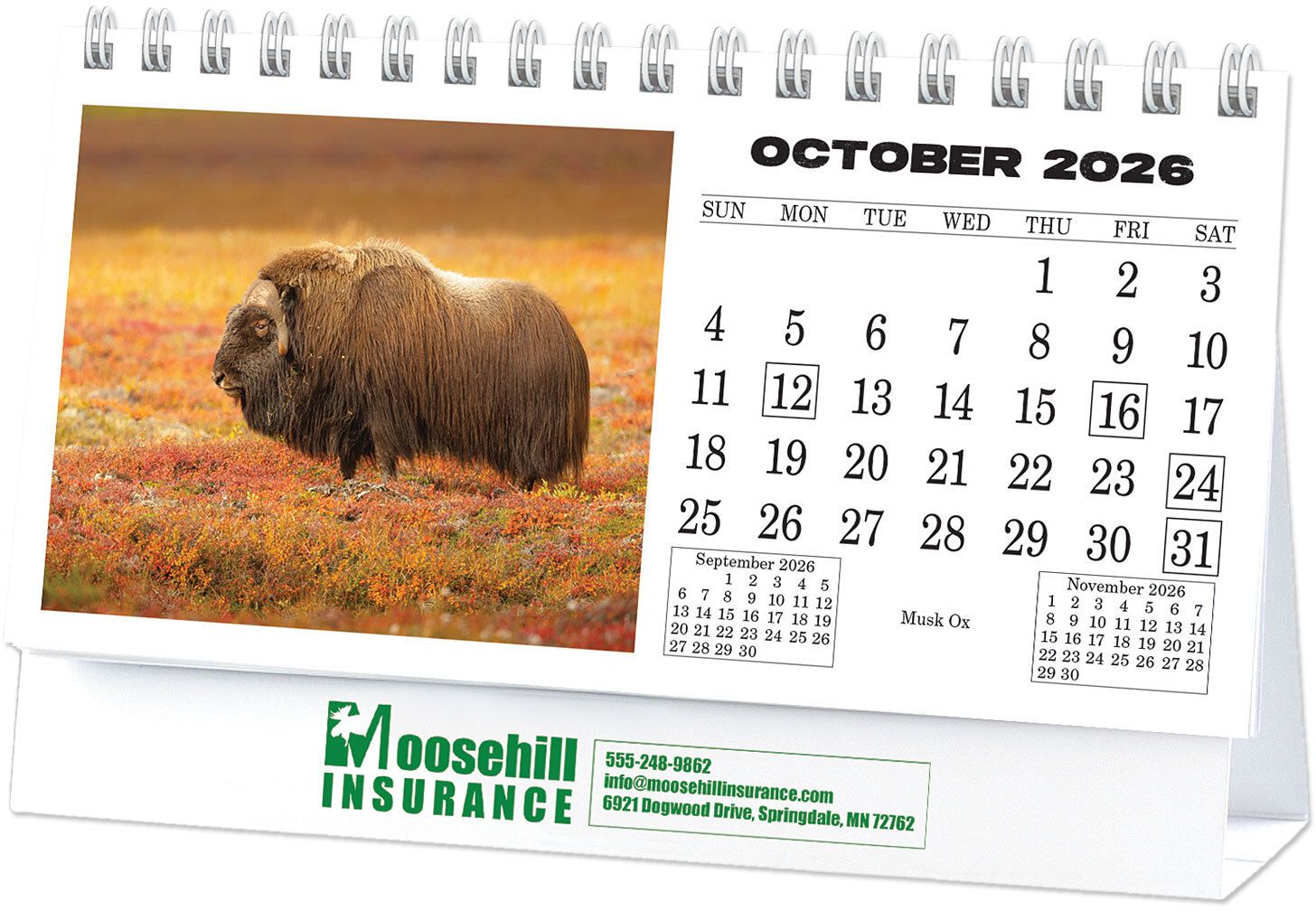 WILDLIFE DESK CALENDAR 1