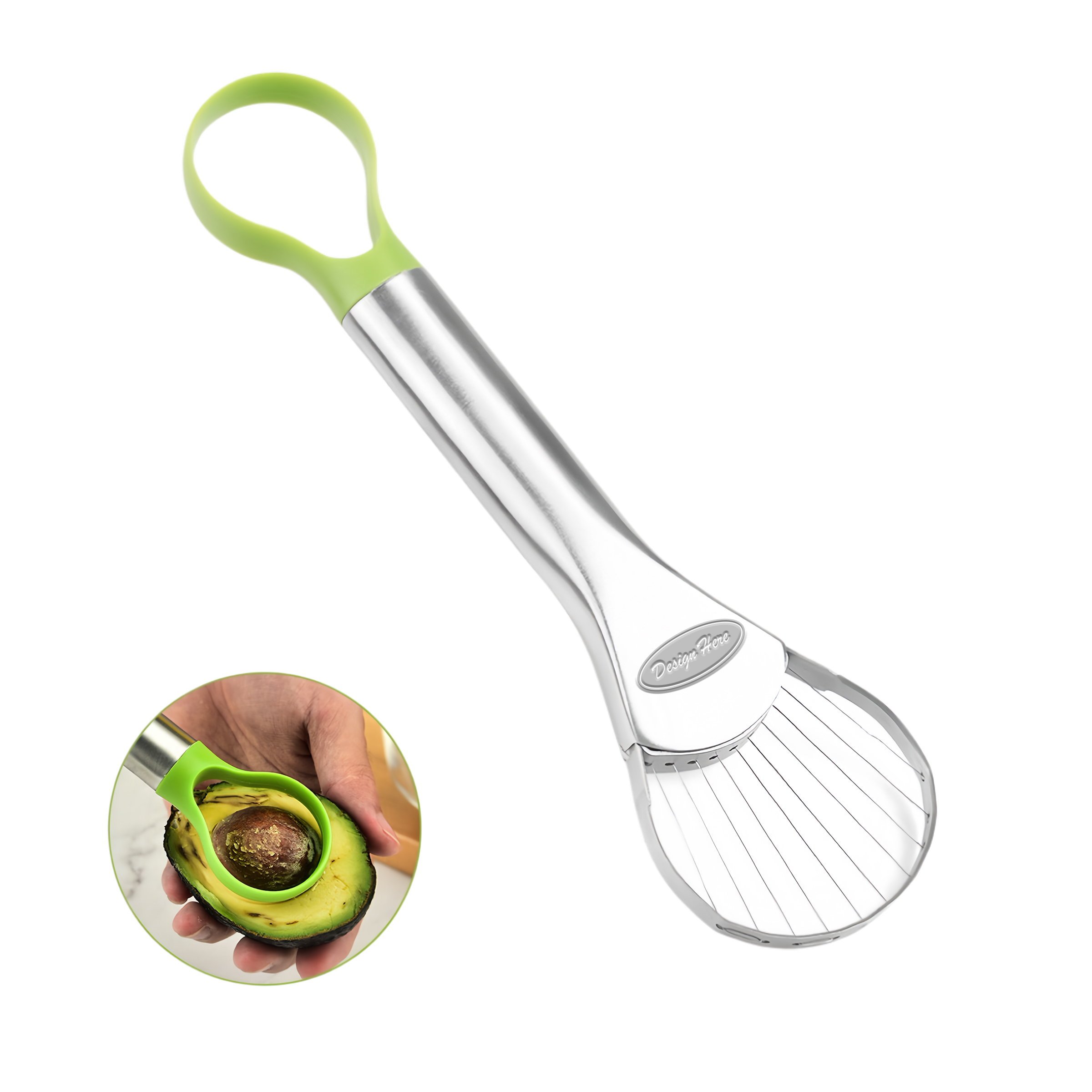 Effortless Avocado Tool ?C Stainless Steel Safe Slicer 6