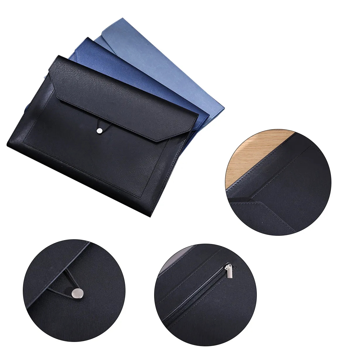 PU Leather Business A4 File Folder Document Storage 7