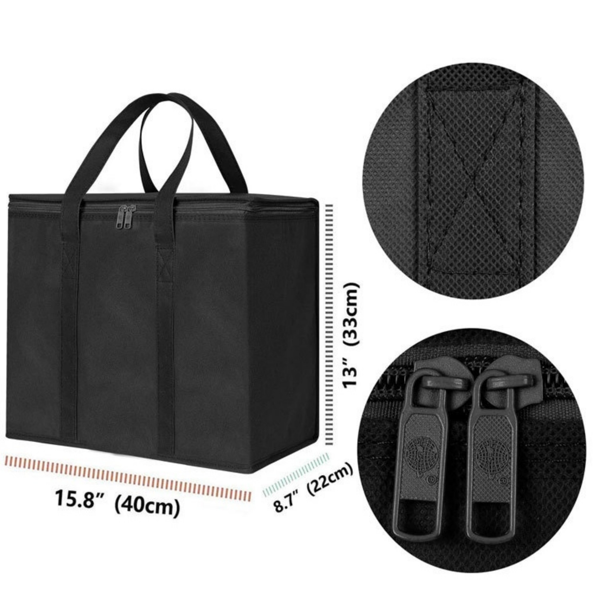 Insulated Grocery Bags With Zippered Top 3