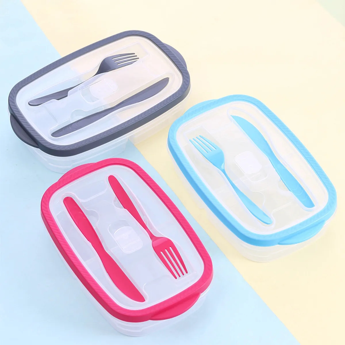 Lunch Box Microwavable Reusable Storage Container For School 8