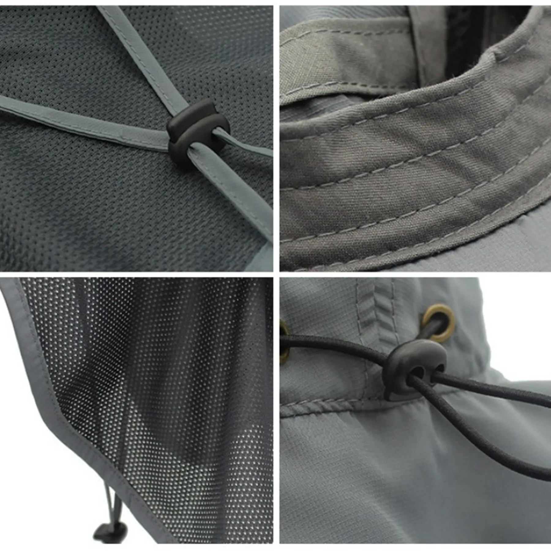 Outdoor Fishing Wide Brim Sun Hat With Neck Flap MOQ100 3