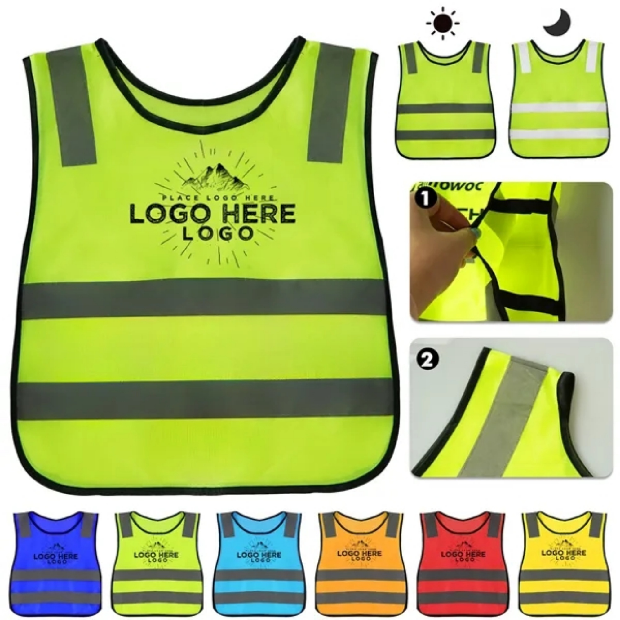 BrightGuard Kids Reflective Safety Vest 2