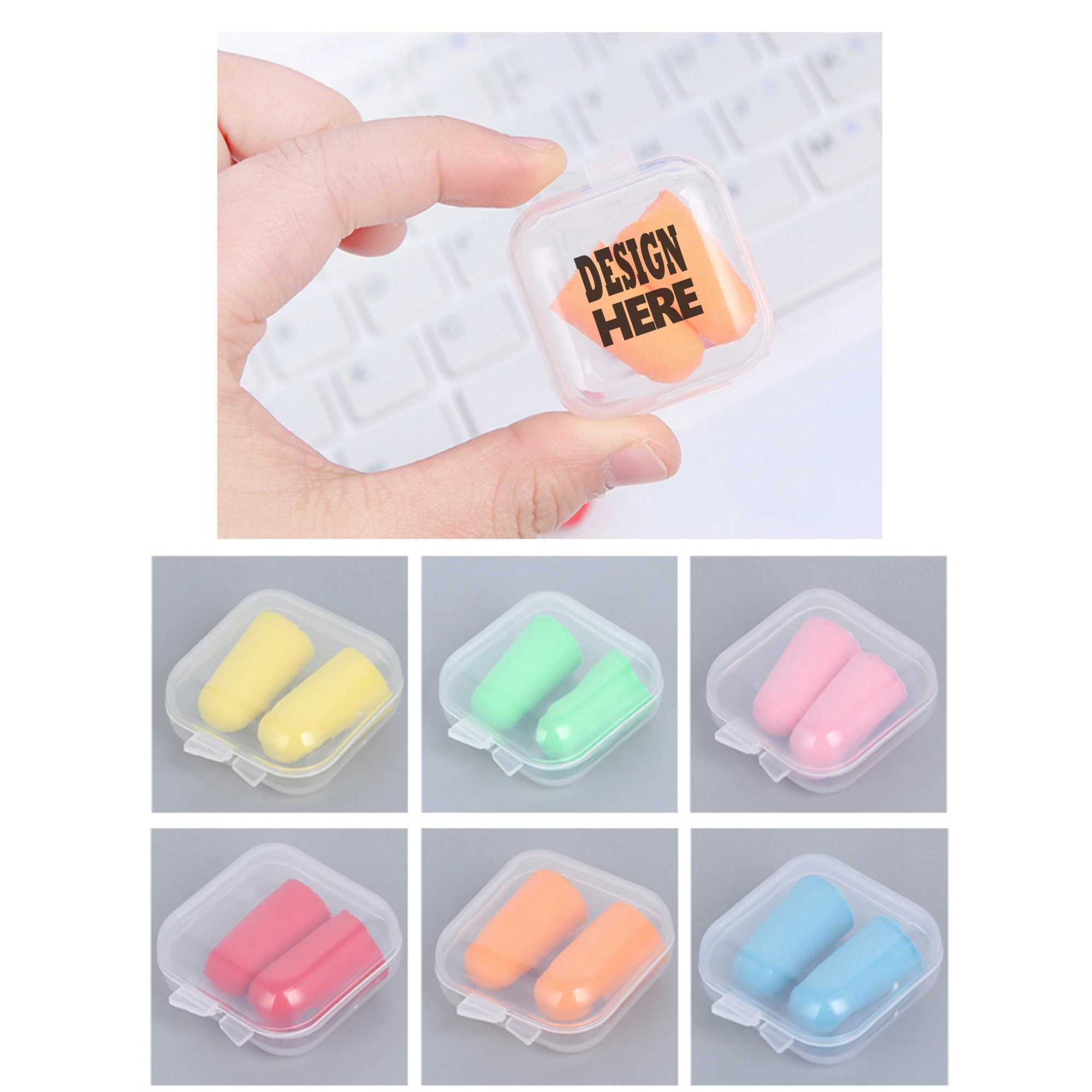 Ear Plugs in Square Case 1