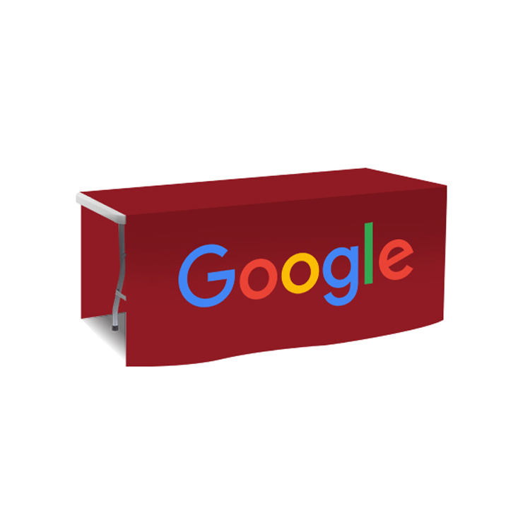 72 in. x 88 in. PolyKnit™ Table Drop (Full Color Logo) 53