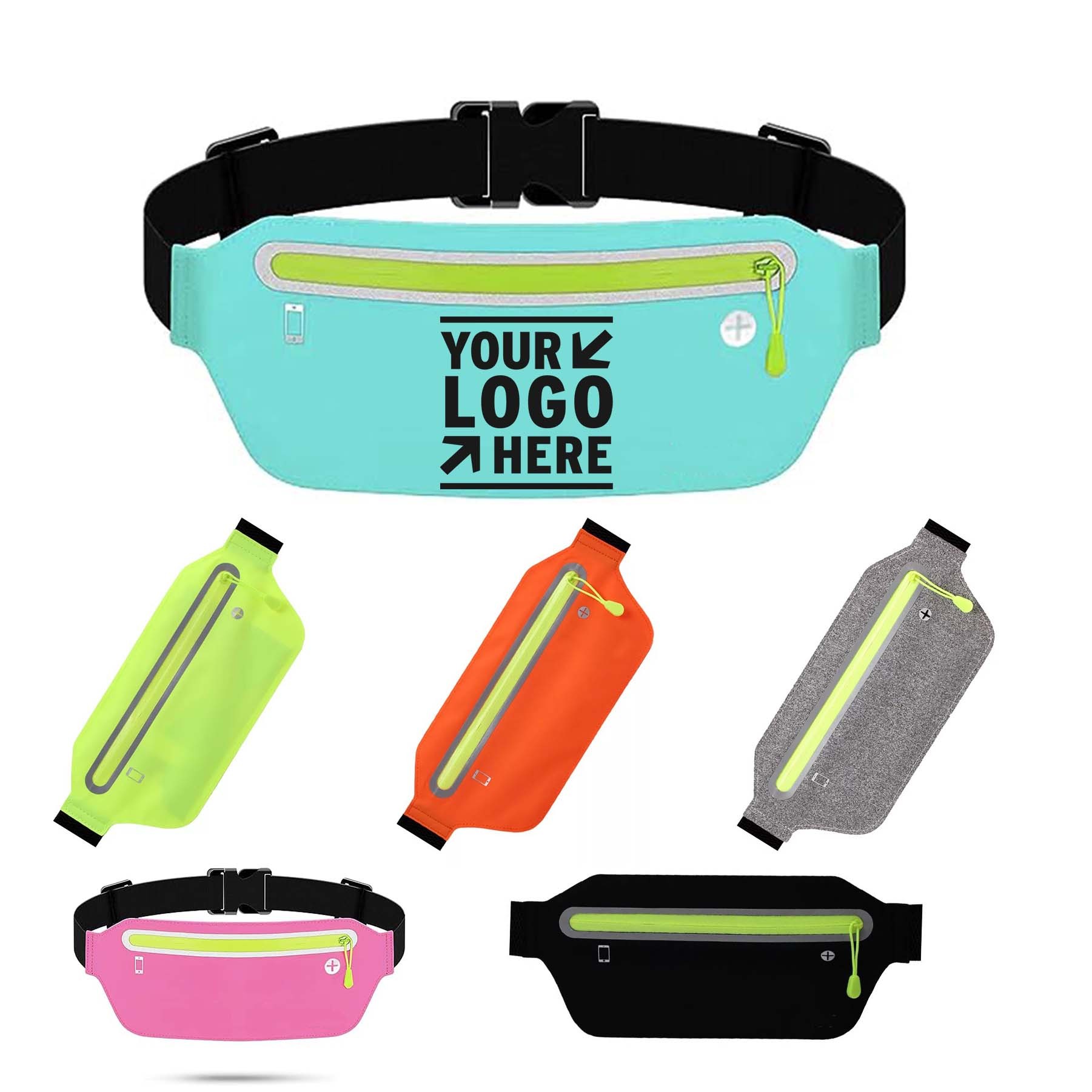 Ultra Light Bounce Free Waist Pouch Fitness Workout Belt Sport Waist Pouch 3