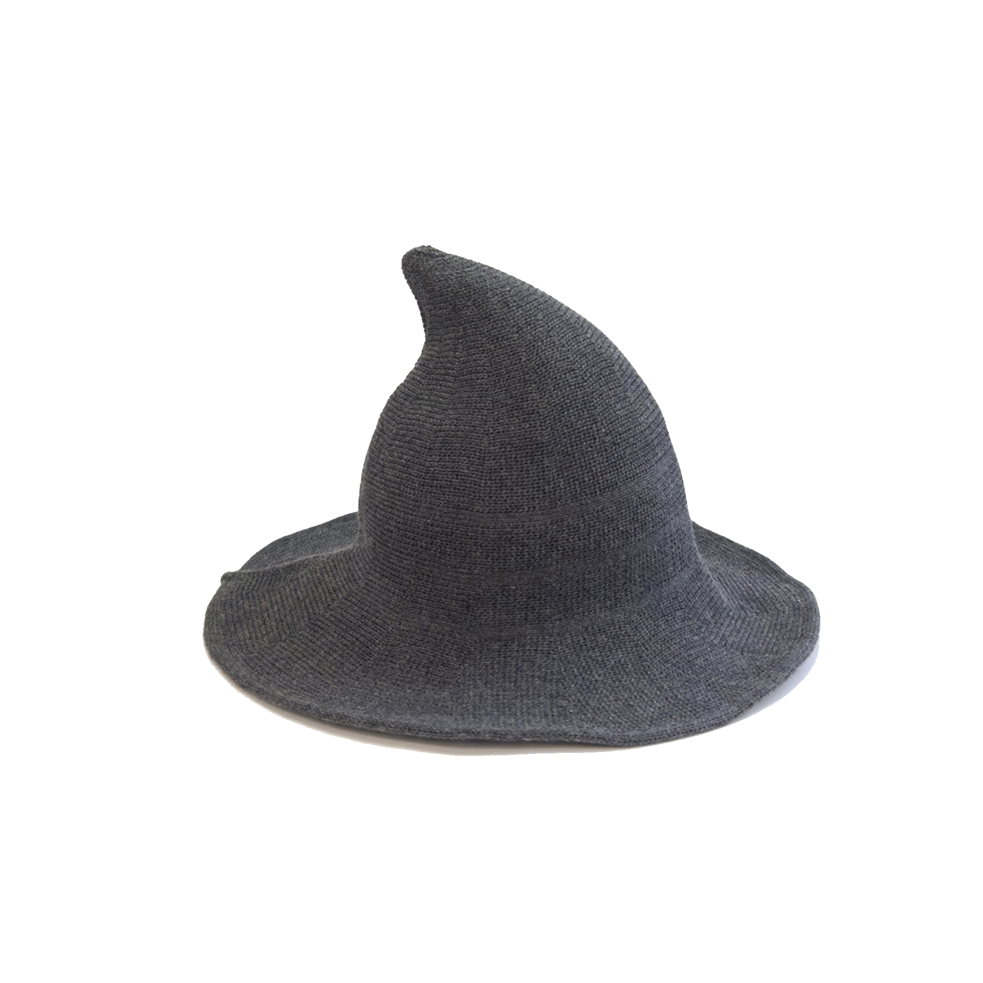 Foldable Wool Blend Witch Hat With Wide Brim 10