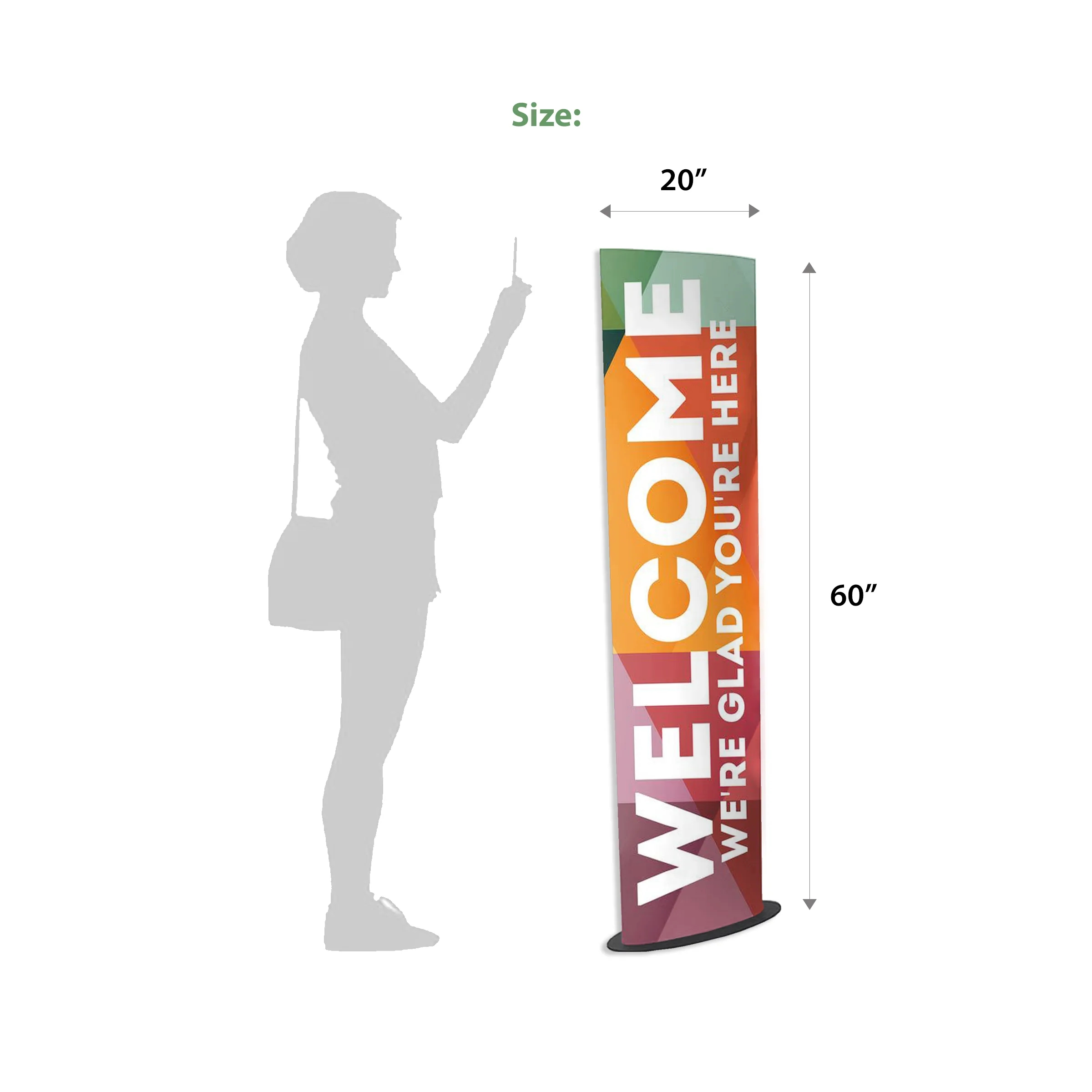 20" x 60" Custom Cardboard Totem 3
