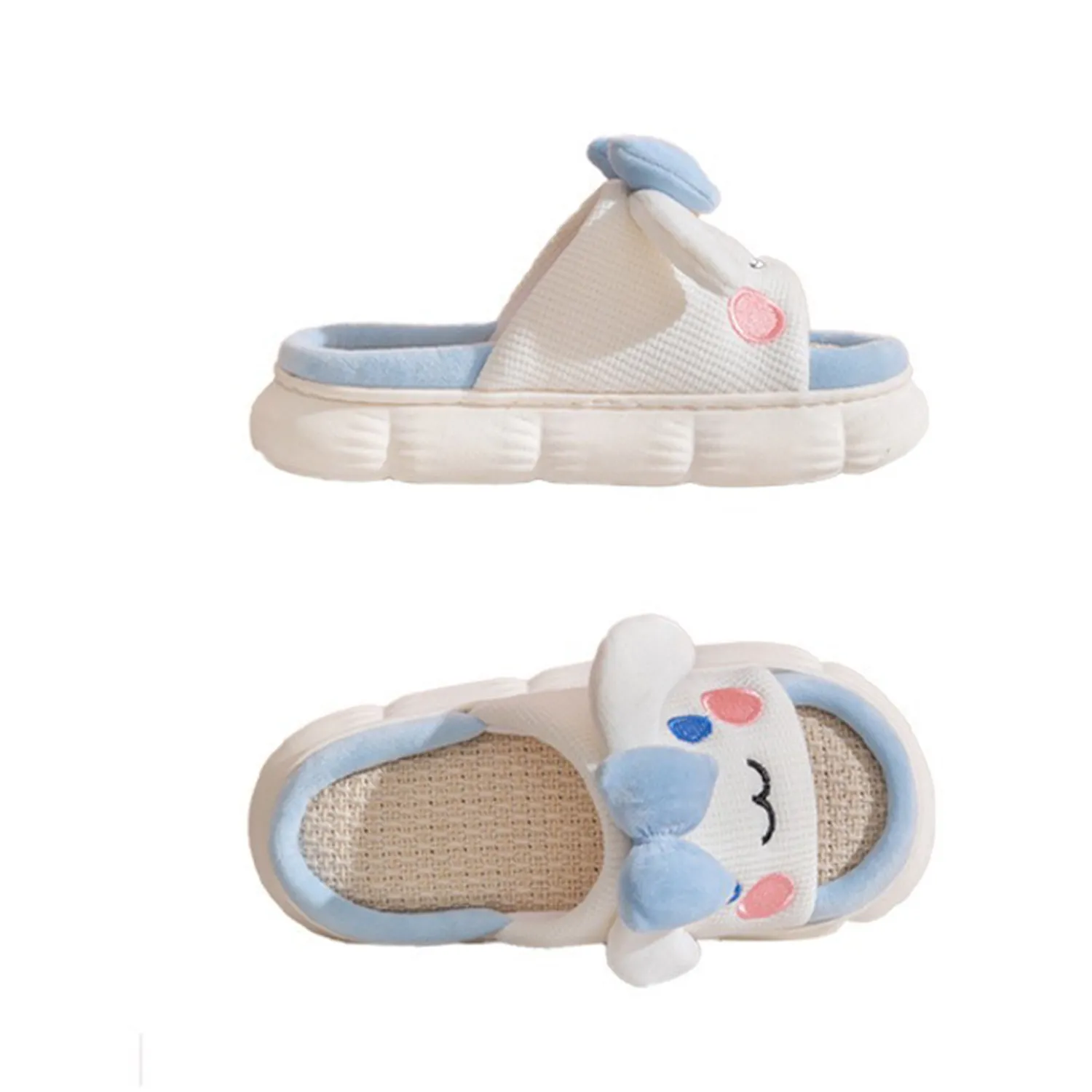 Cartoon Linen Women's Slippers 3