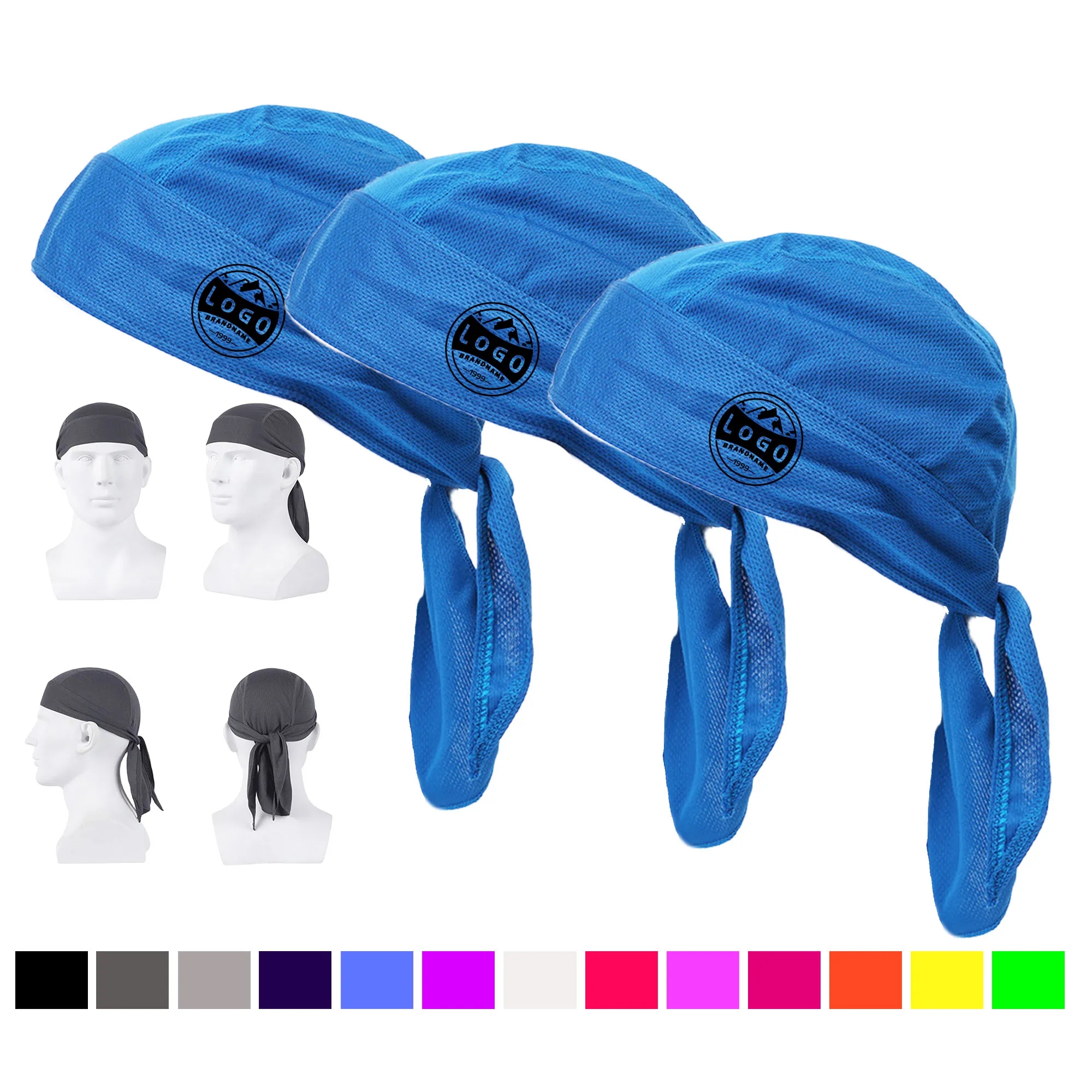 MOQ 50pcs Sport Sweat-Wicking Pirate Bandana 1