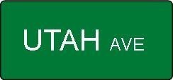 36" x 6" Custom Street Signs with reflective vinyl lettering on one side. 1