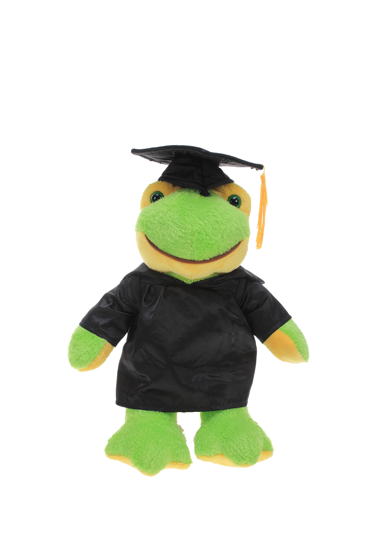 Soft Plush Frog in Graduation Cap & Gown Stuffed Animal