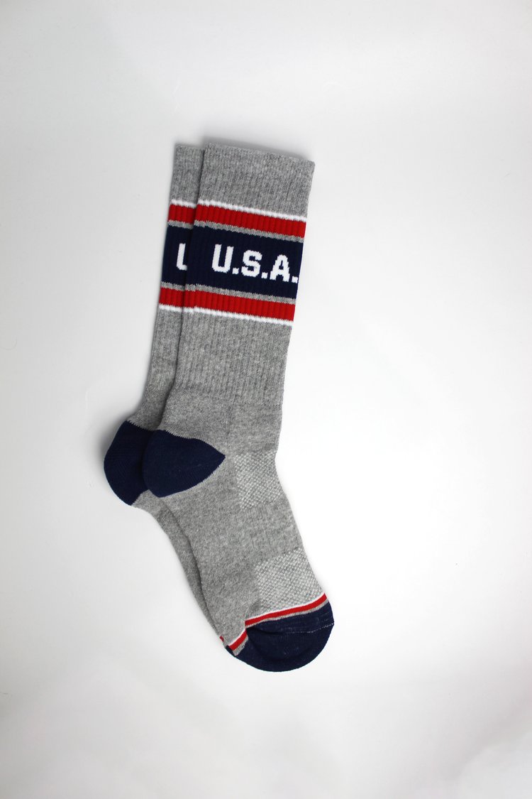 Ribbed Athletic Crew Sock - MADE IN USA 4