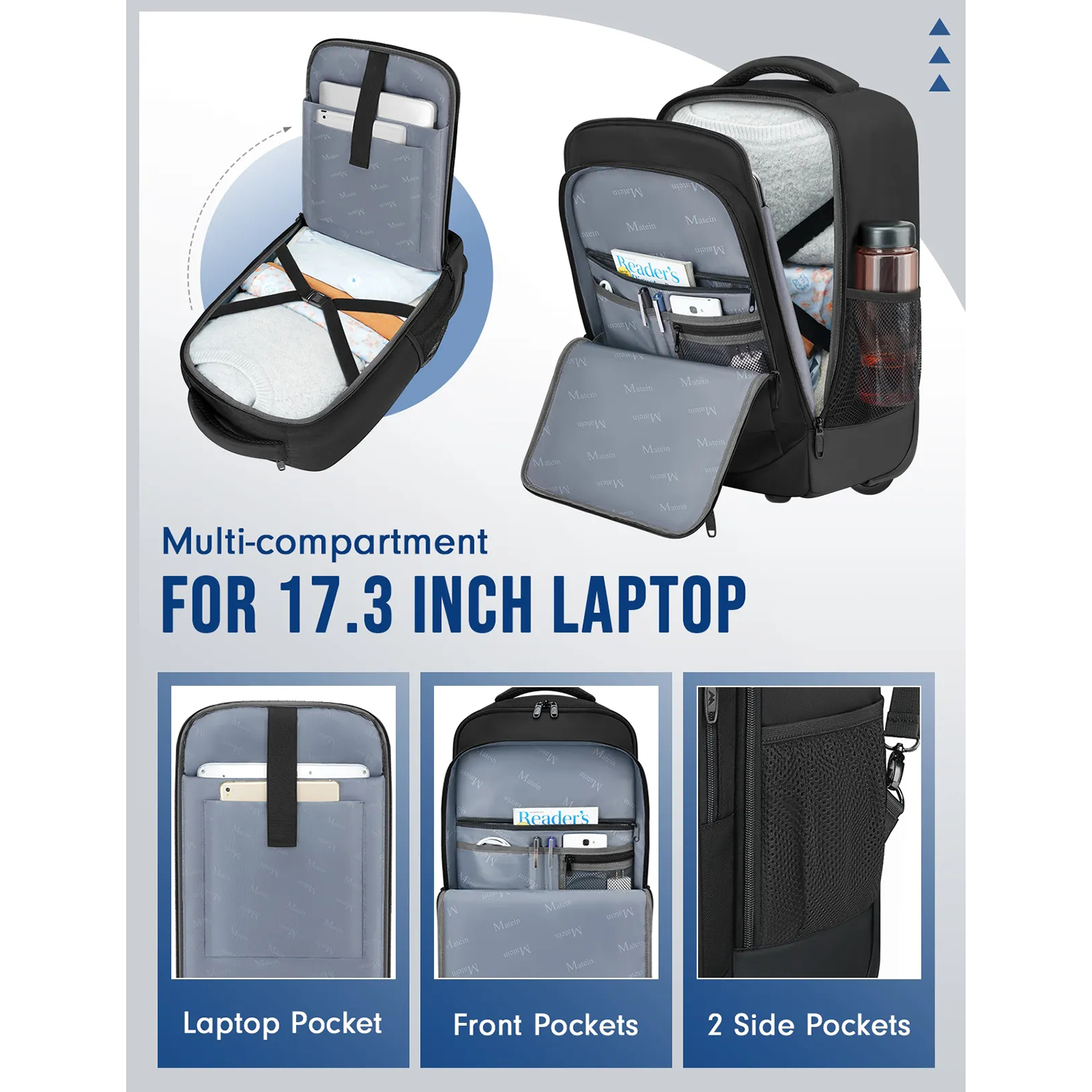 17 inch Rolling Backpack 4