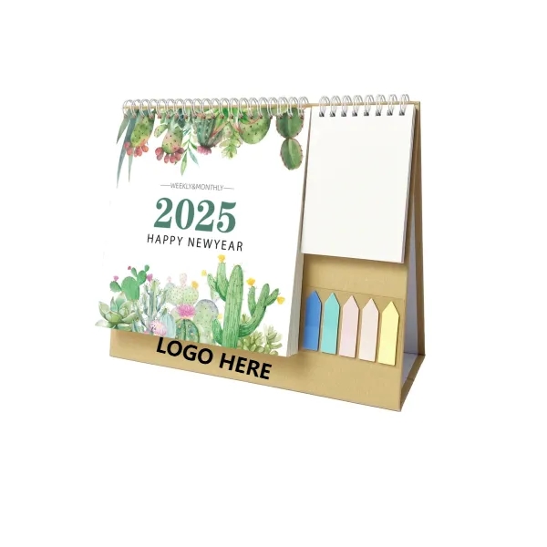 2025 Calendar with Label Stickers and Note Pads 5