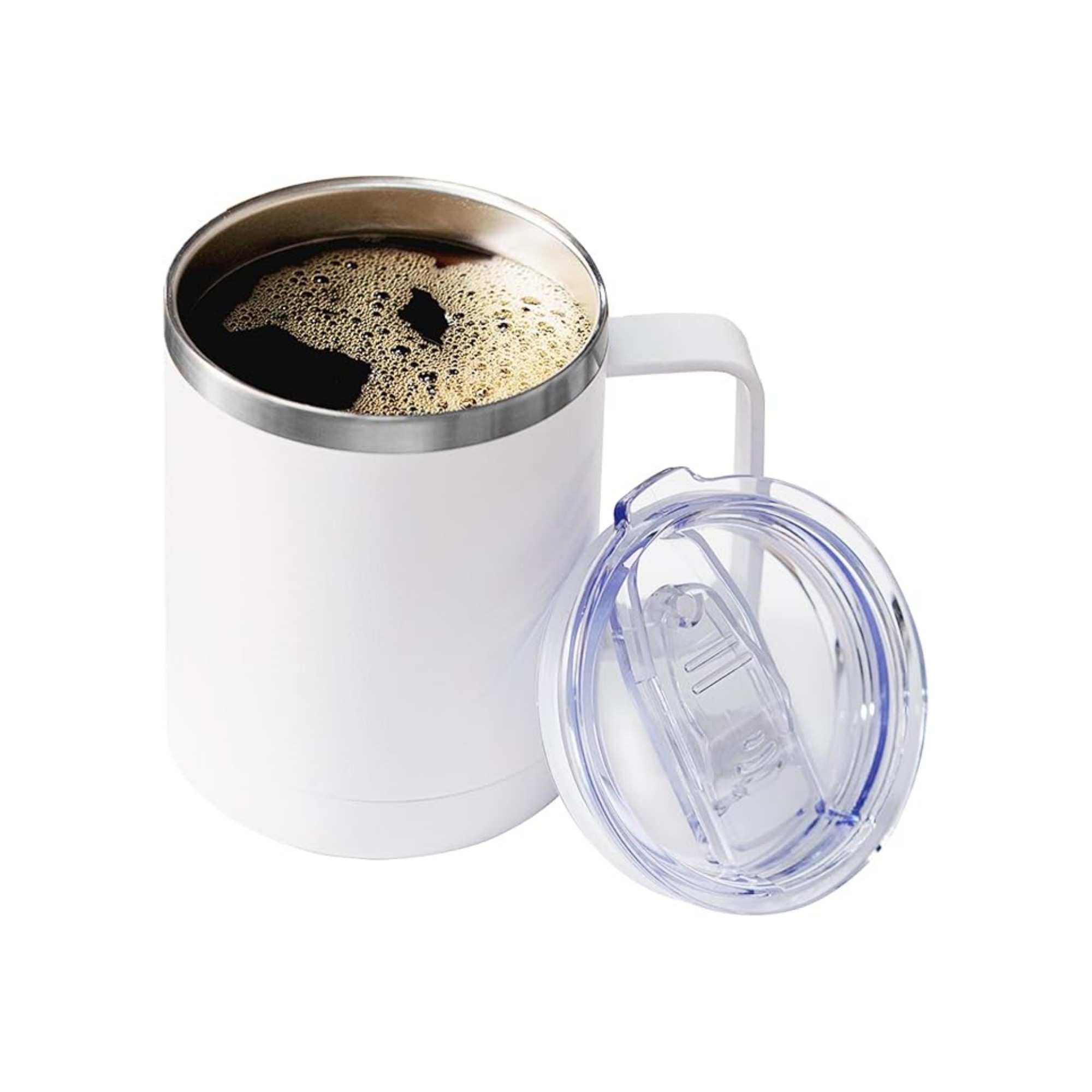 12oz Coffee Mug With Handle And Sliding Lid 2