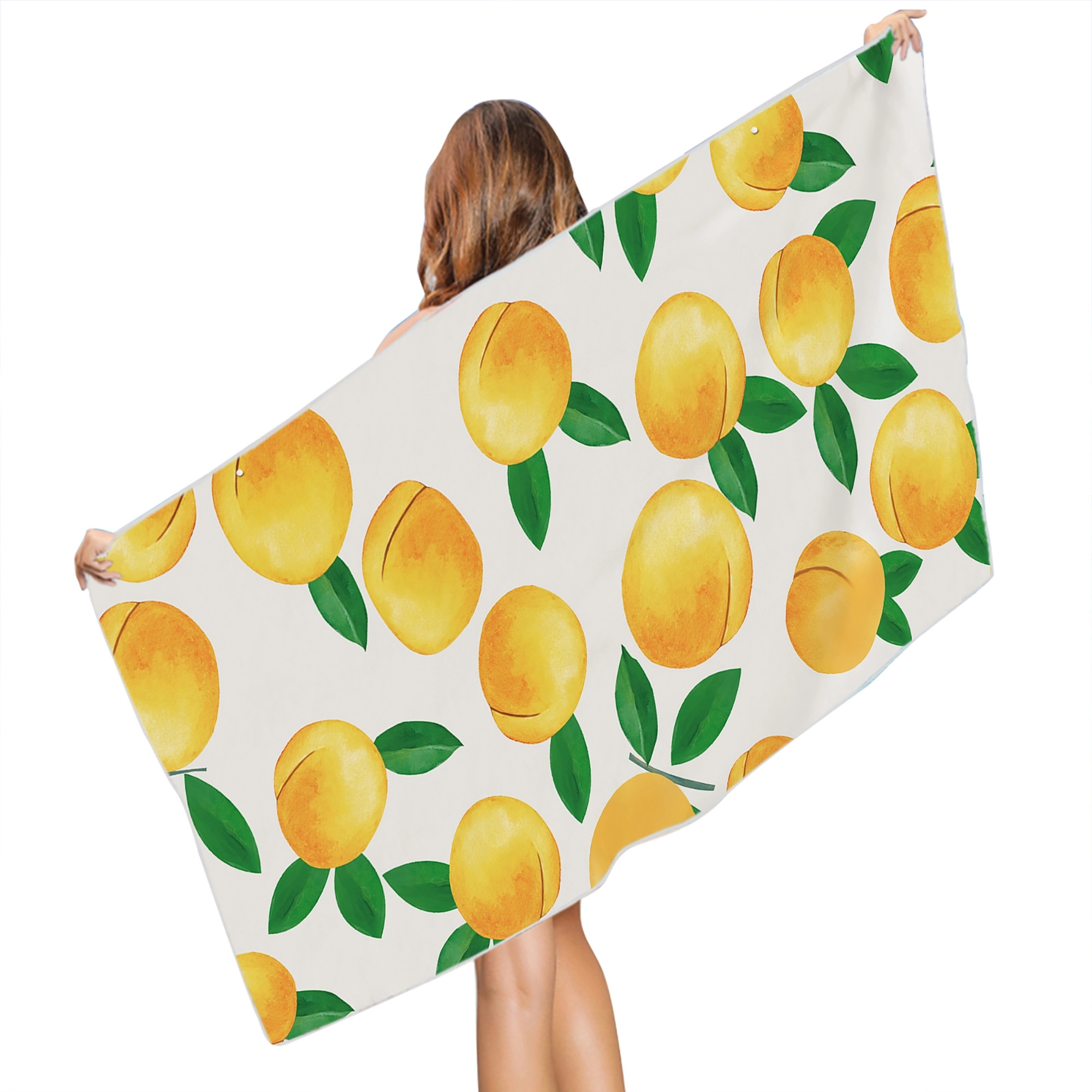 MOQ 50pcs Cute Tropical Fruit  Microfiber Beach Towel 15