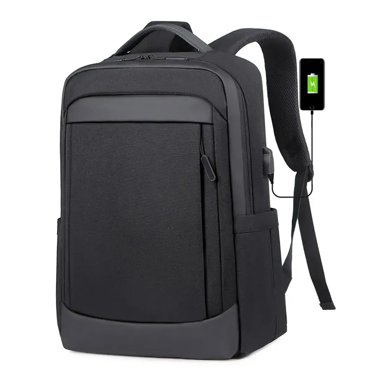 Anti-theft Waterproof Men Business USB Port Laptop Backpack 12