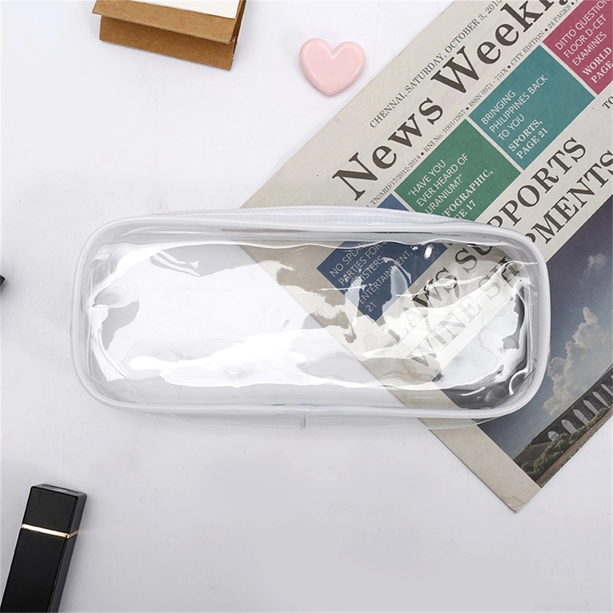 Clear Zipper Pen Pencil Case 5
